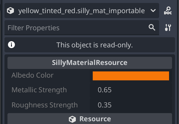 Material Creator Plugin Imported File is Read-Only