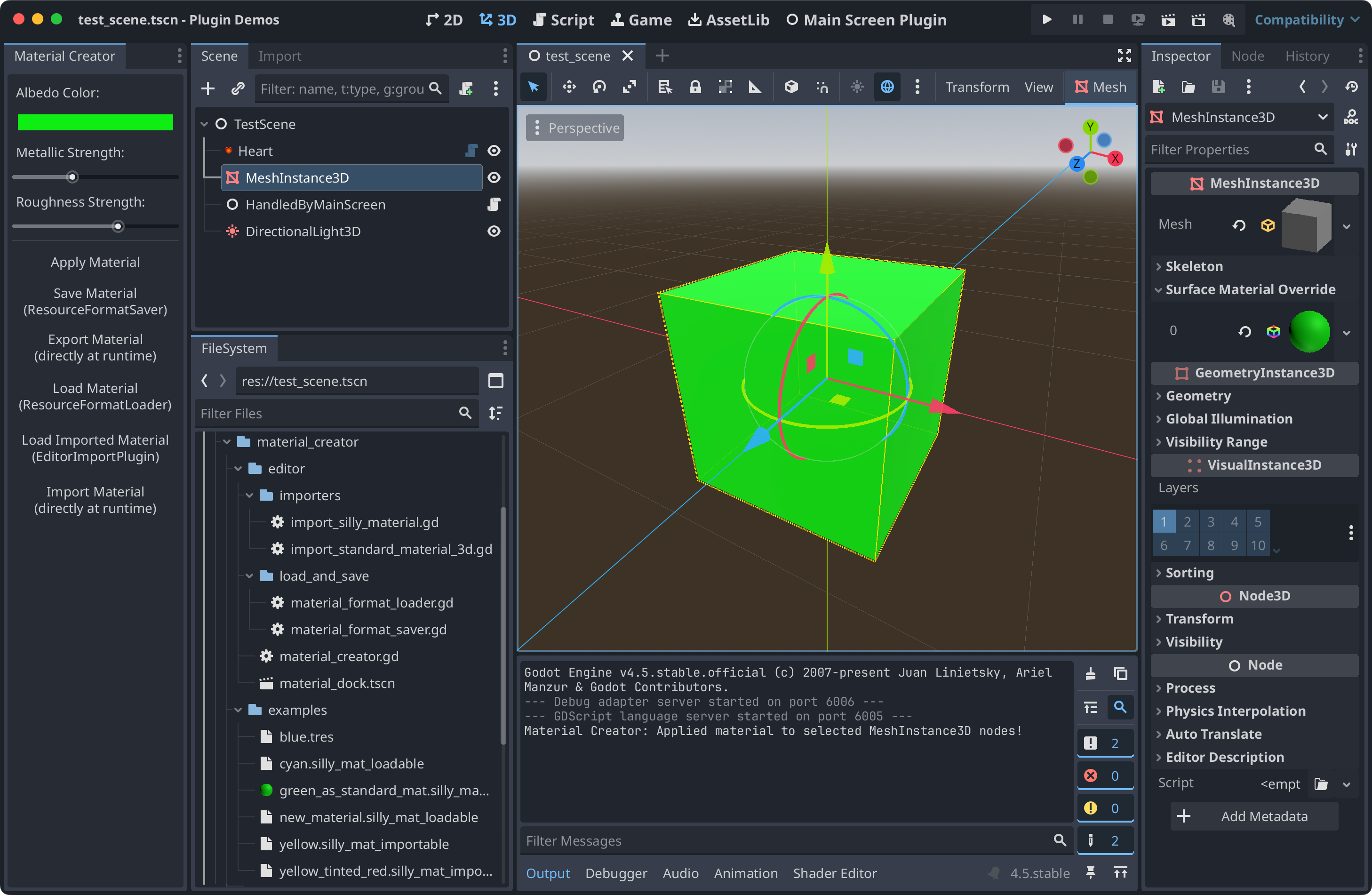 Material Creator Plugin